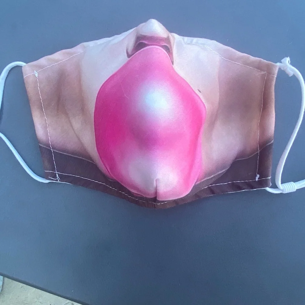 FUN mask! Has 2 NEW filters for inside pouch